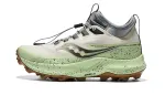 Saucony Peregrine Falcon 13 Abrasion Resistant Low top Running Shoes Women's Green Gray