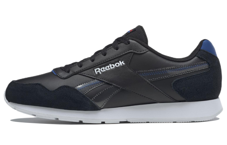 Reebok Royal Glide Cushioning Slip Resistant Abrasion Resistant Low top Running Shoes Black Blue