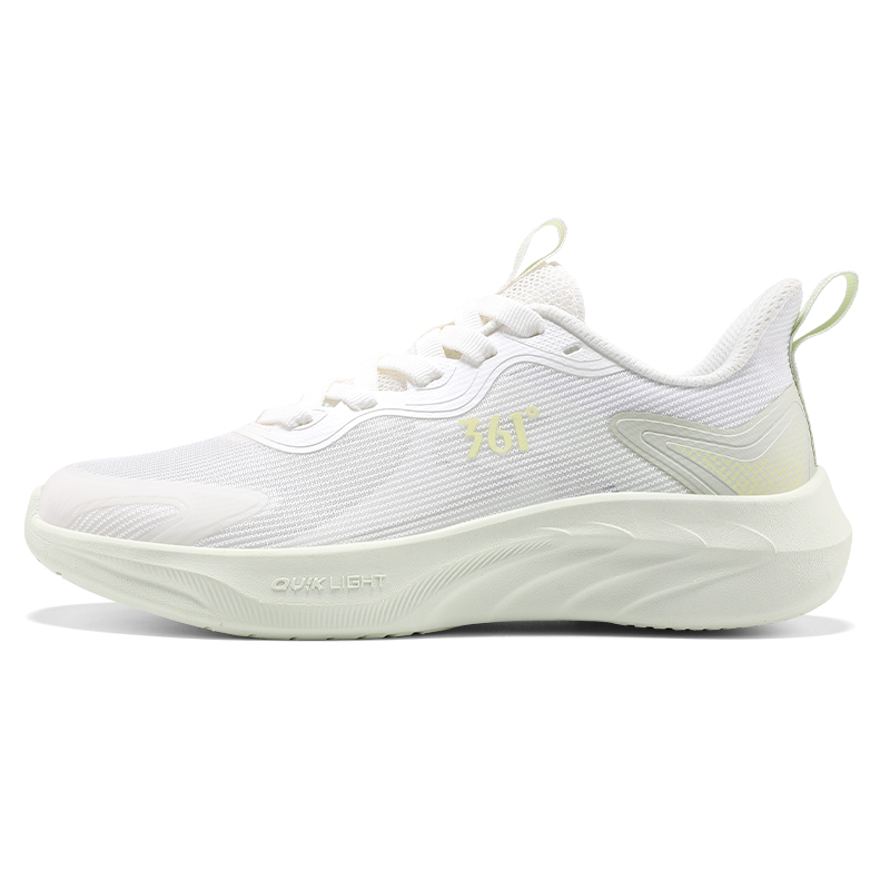 361° Abrasion Resistant Breathable Low top Casual Running Shoes Women’s White Green