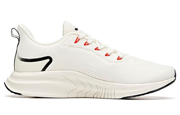 Anta Comfortable Cushioning Abrasion Resistant Breathable Low top Running Shoes Men’s White