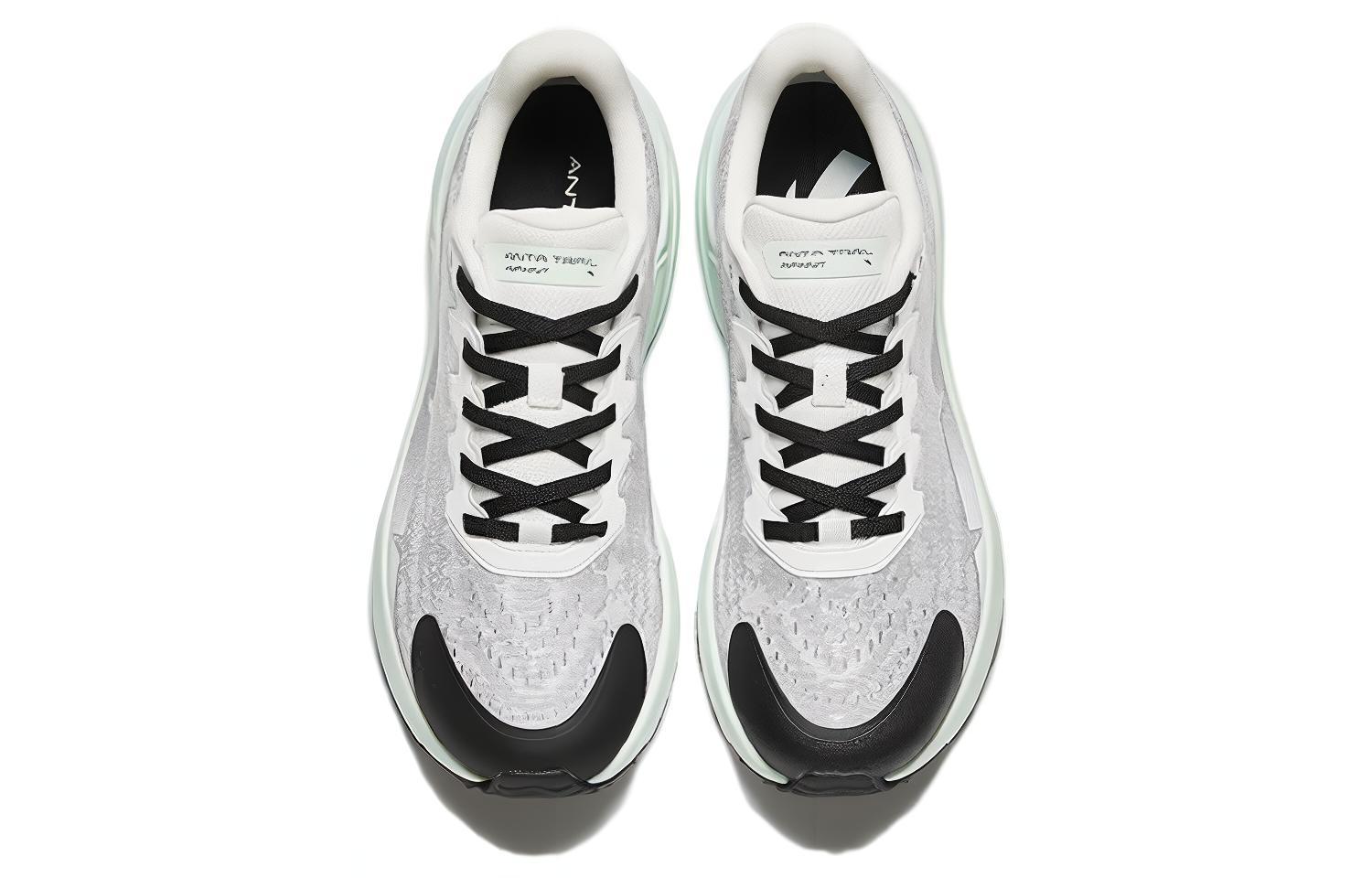 Anta Comfortable Fabric Cushioning Breathable Low top Running Shoes Women’s Paper Gray