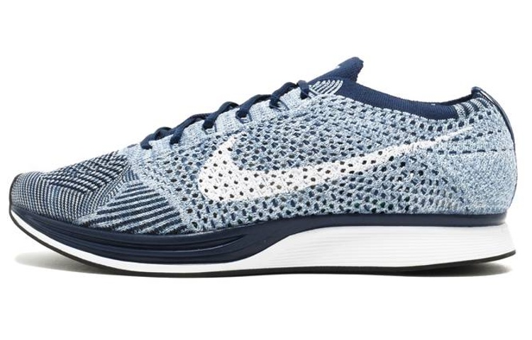 Мужские кроссовки Nike Flyknit Racer (синие)