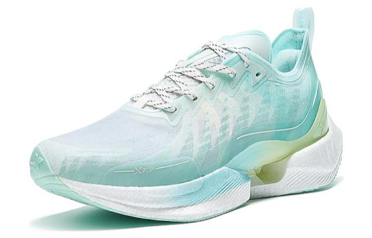 XTEP To Light Pro Cushioning Rebound Slip Resistant Low top Running Shoes Women’s Green Blue