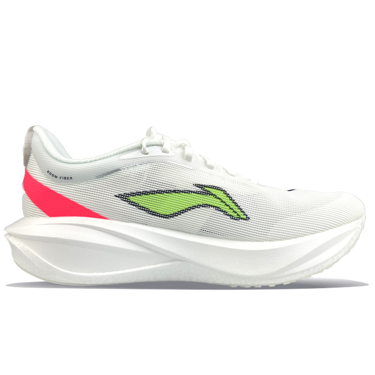 Li Ning Feidian 5 Challenger Cushioning Slip Resistant Rebound Low top Marathon Training Running Shoes Men’s Ivory