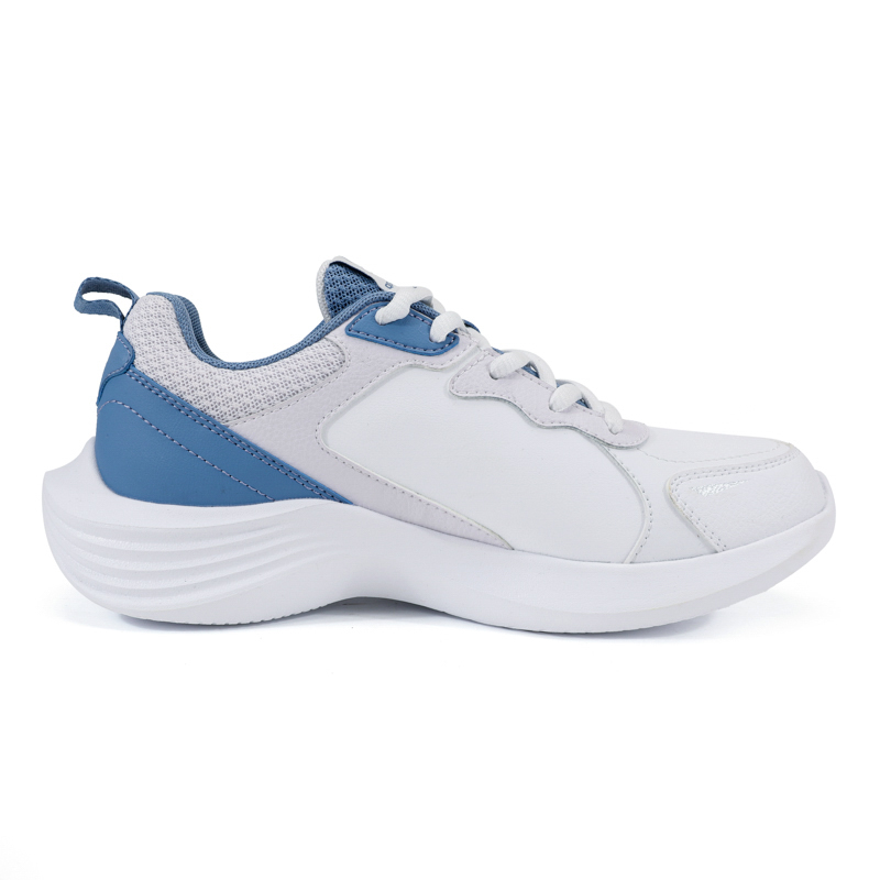 QIAODAN Non Slip And Waterproof Low top Running Shoes Women’s White Blue