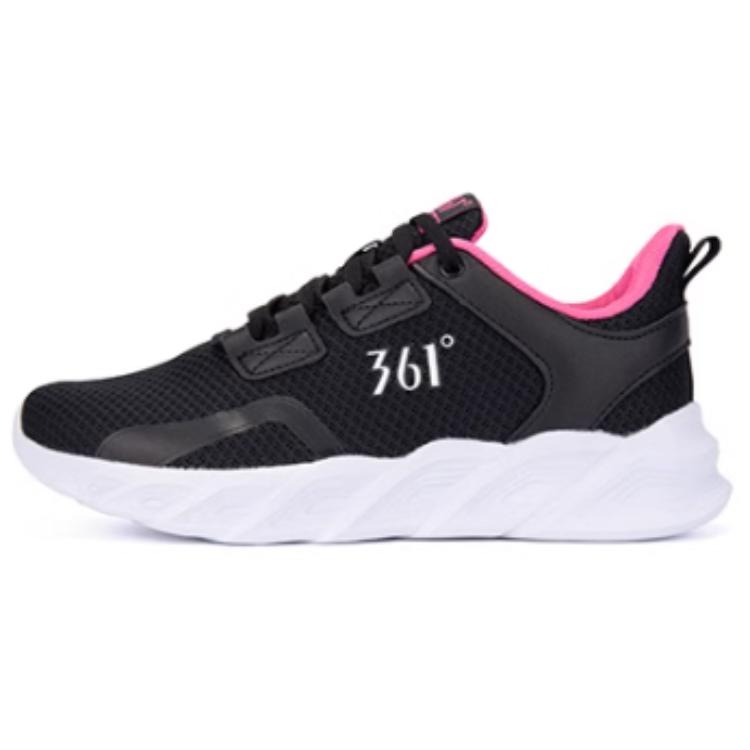 361° Breathable Mesh Cushioning, Wear Resistant Low top Running Shoes Women’s Black Pink