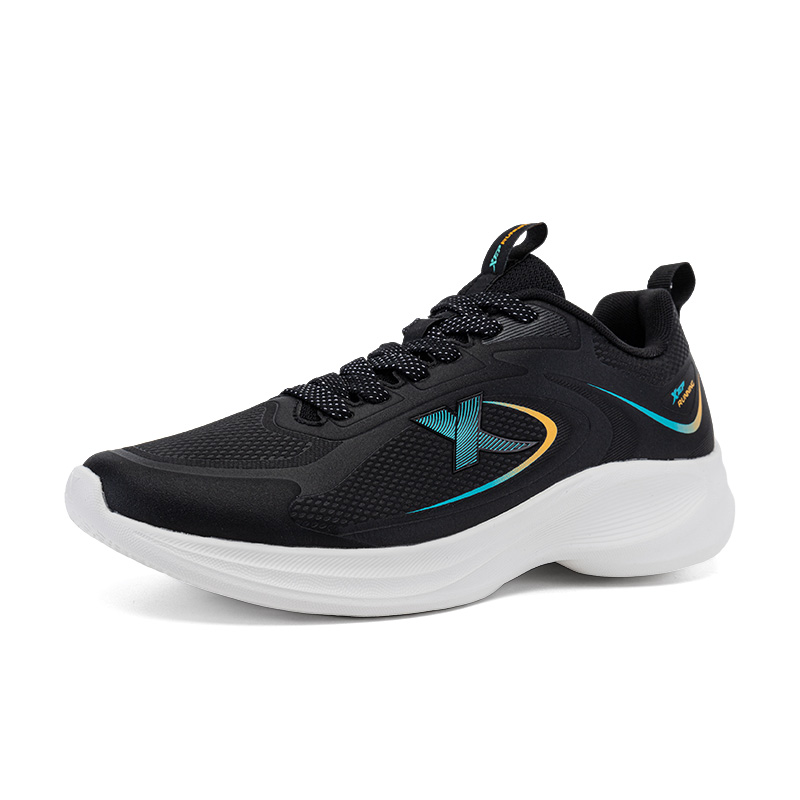 XTEP Casual Cushioning Abrasion Resistant Breathable Low top Running Shoes Men’s Black