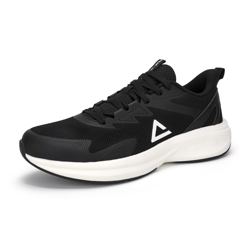 PEAK State Pole Abrasion Resistant Breathable Casual Running Shoes Men’s Black White