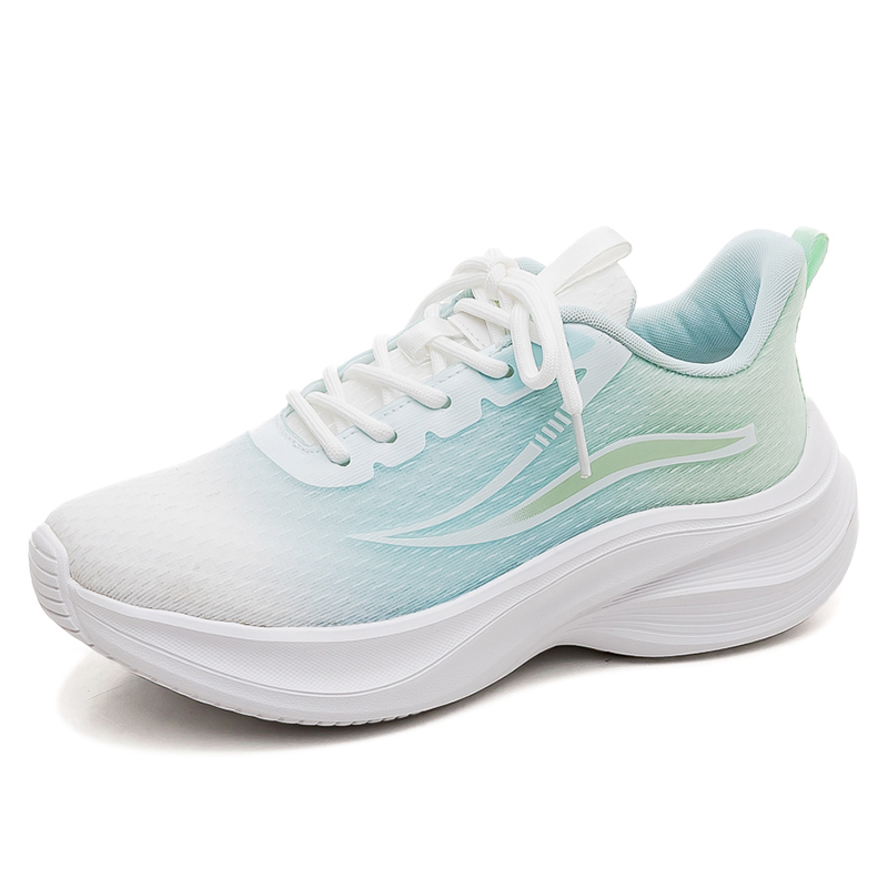 HUANQIU Cushioning Breathable Support Cushioning Breathable Support Low top Casual Running Shoes Women’s White Blue