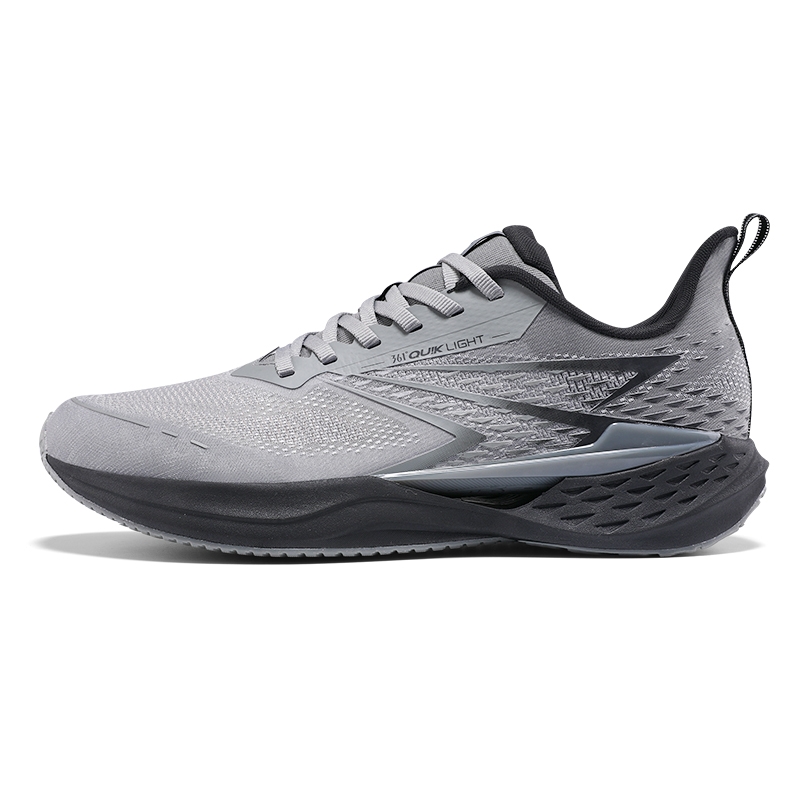 361° Cushioning Breathable Low top Sprint Running Shoes Men’s Gray Black