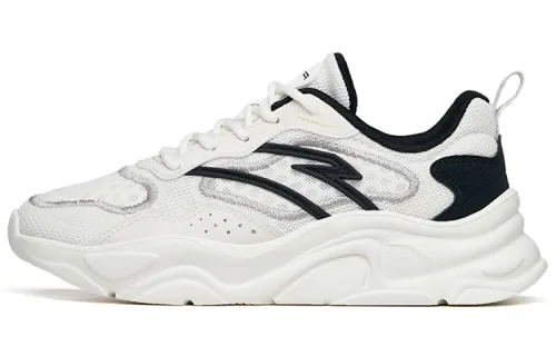 Anta Life Collection Cushioning Slip Resistant Abrasion Resistant Low top Casual Shoes Women's White Black