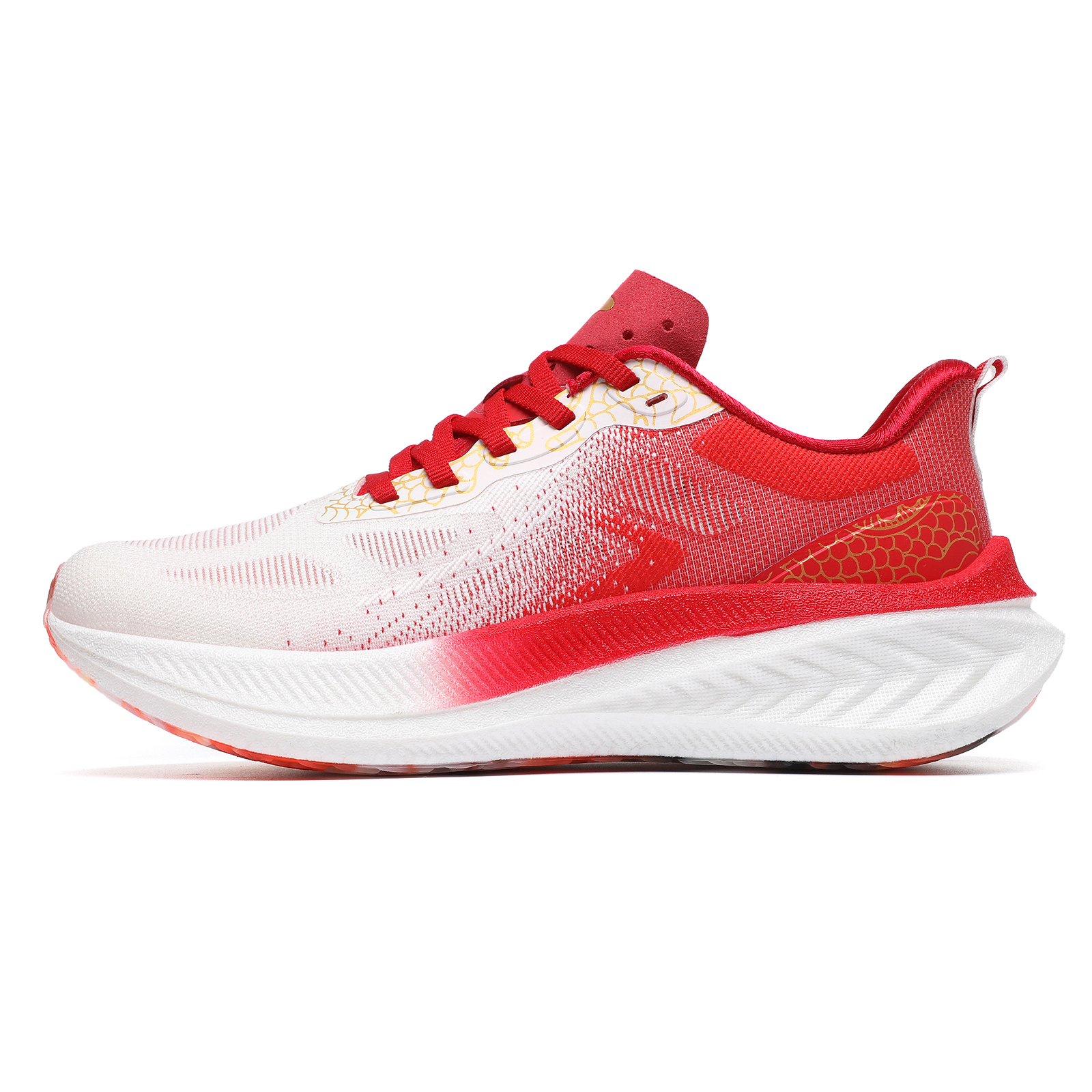 TREEPERI Running Shoes Unisex Low Top Champion Red