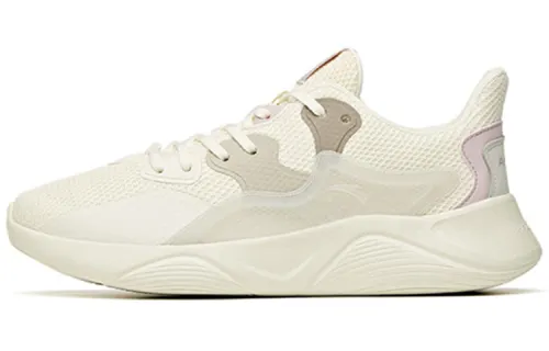 Anta Sports Breathable, Lightweight, Slip Resistant Low top Running Shoes Women's White Gray