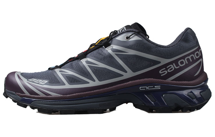 SALOMON Salomon XT-6 retro trendy non-slip and wear-resistant low-top casual cross-country training urban commuting running shoes for men and women, ebony color