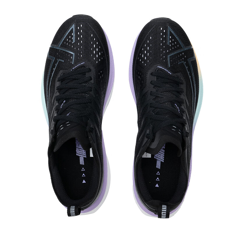XTEP Cushioning Slip Resistant Lightweight Low top Casual Training Running Shoes Women’s Black