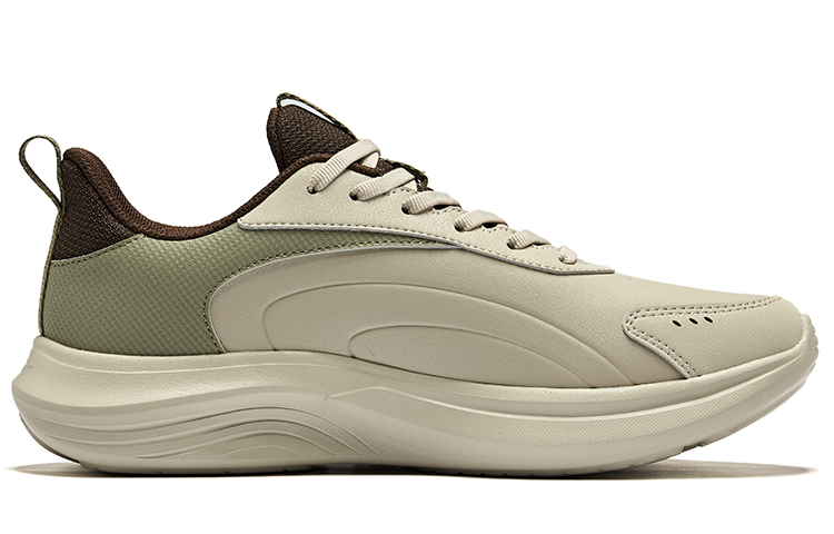 Erke Cushioning, Wear Resistant Low top Running Shoes Men’s Warm Mist Gray Oak