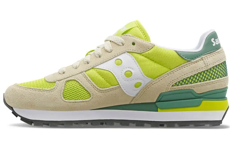 Saucony Shadow Original Running Shoes Women's Low Top Khaki/Yellow