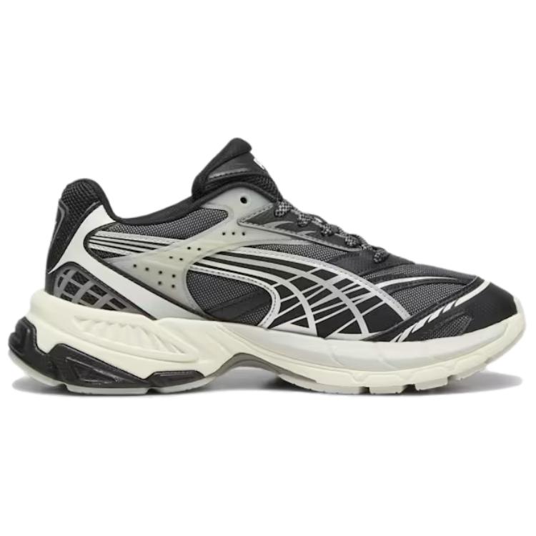PUMA Velophasis Soft And Comfortable Slip Resistant Abrasion Resistant Low top Running Shoes Unisex Black
