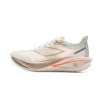 Li Ning Feidian 5 Challenger Cushioning Slip Resistant Lightweight Rebound Low top Running Shoes Men's Ecru