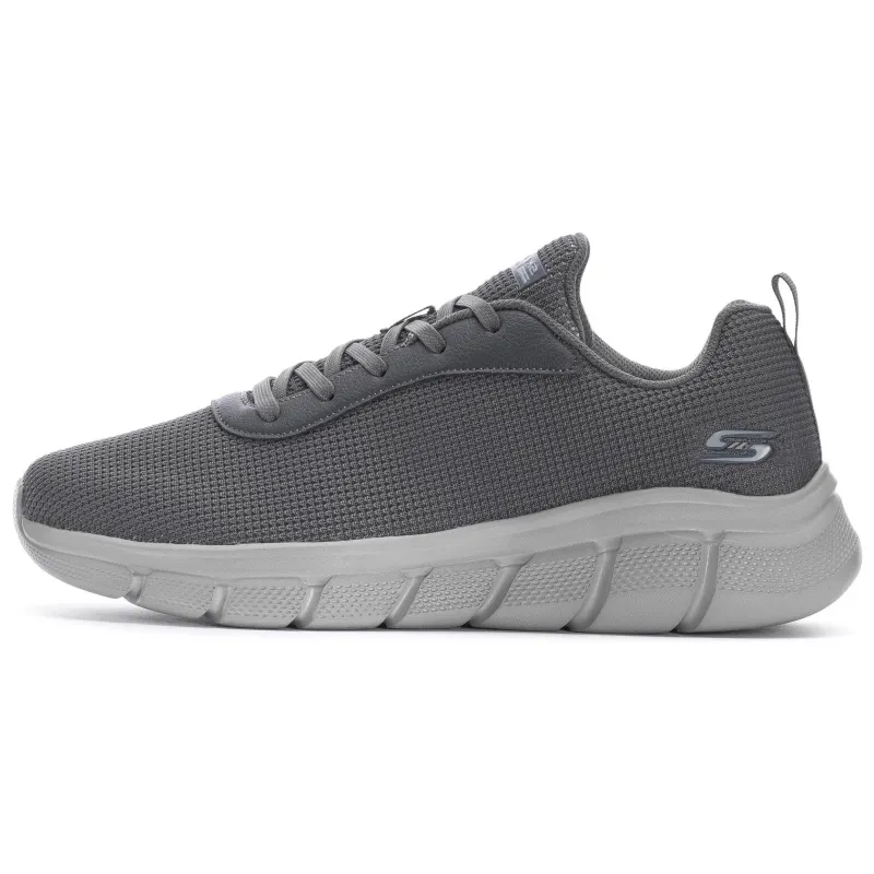 Skechers BOBS B FLEX Lace Up Low top Casual Running Shoes Men's Gray