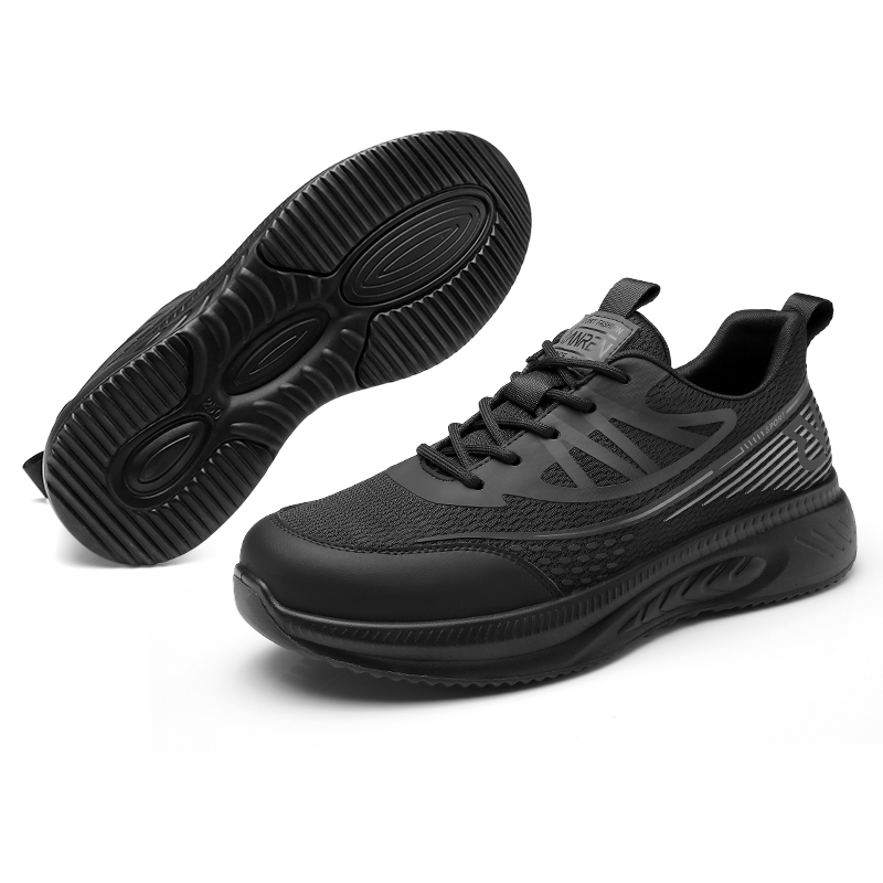 QIANGREN Running Shoes Men’s Low Top Black