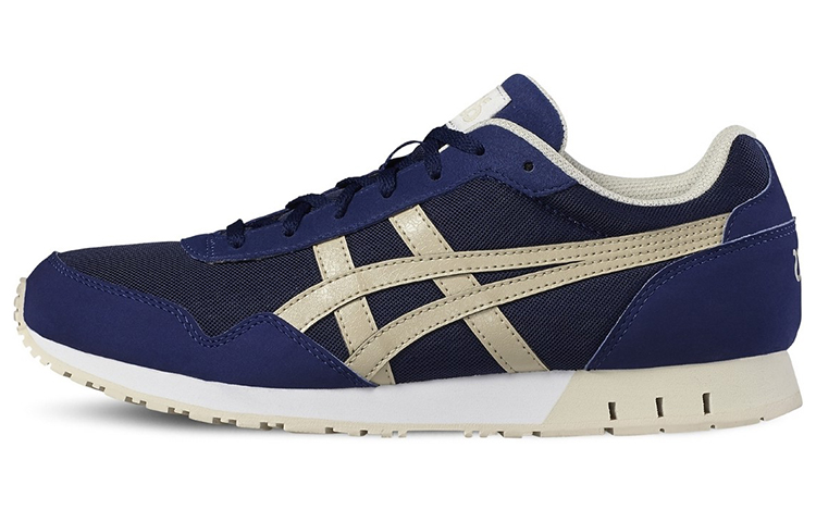 Asics Curreo 1 Breathable Low top Running Shoes Unisex Blue Gold