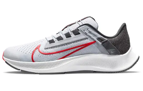 Nike Pegasus 38 Air Zoom FlyEase Pegasus 38 mesh fabric shock-absorbing, non-slip, wear-resistant and breathable low-top running shoes, men's gray black red sports stitching