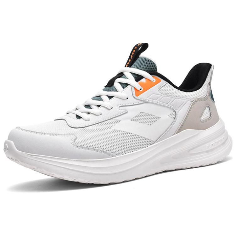 LOTTO Slip Resistant Abrasion Resistant Low top Running Shoes Unisex White Green