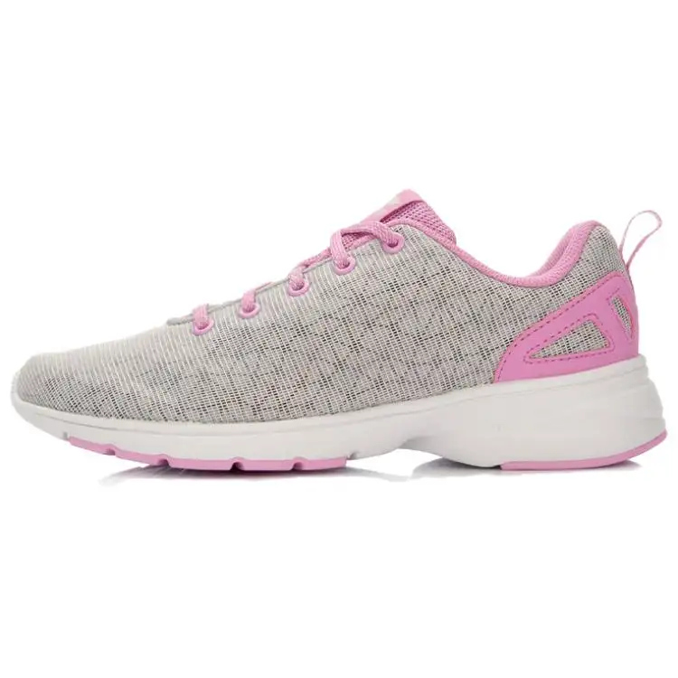 Li Ning Breathable And Wear resistant Low top Running Shoes Women's Gray Purple