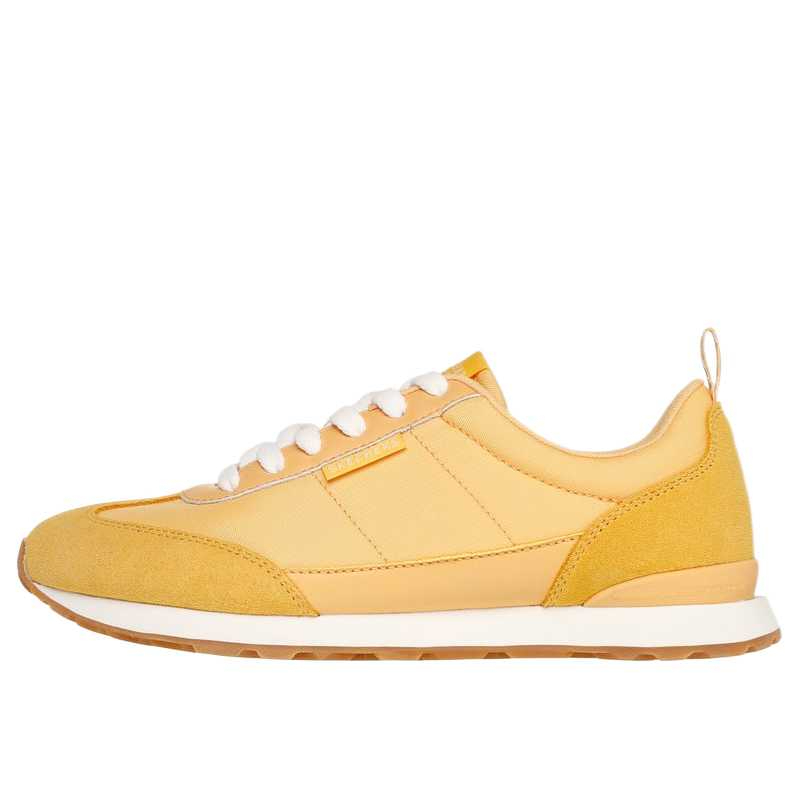 Skechers Mesh, Leather Cushioning Low top Running Shoes Women’s Yellow