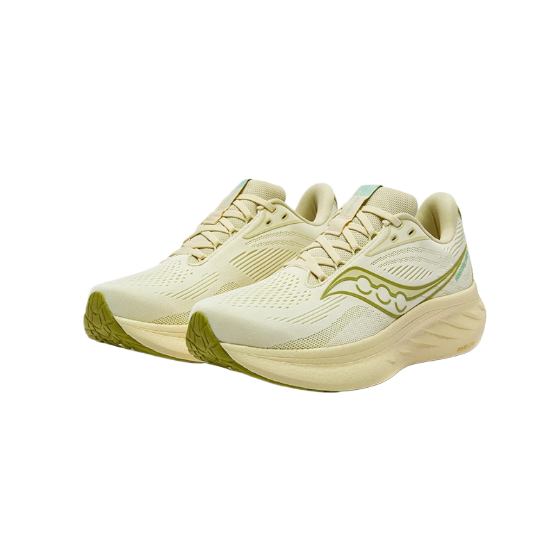 Saucony Ride Yutu 18 Cushioning Low top Running Shoes Unisex Yellow Green
