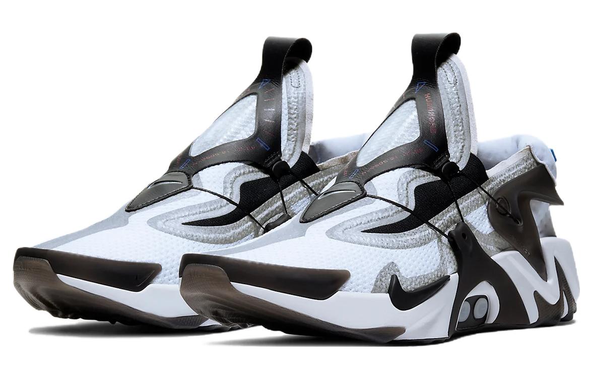 Мужские кроссовки Nike Hyper Adapt (бело-черные) — фото 3