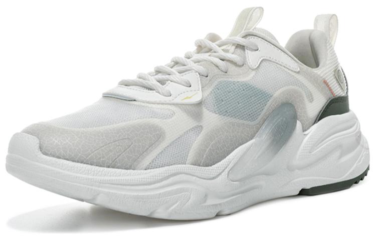 Erke Cushioning Lightweight Cushioning Lightweight Low top Running Shoes Men’s Gray White