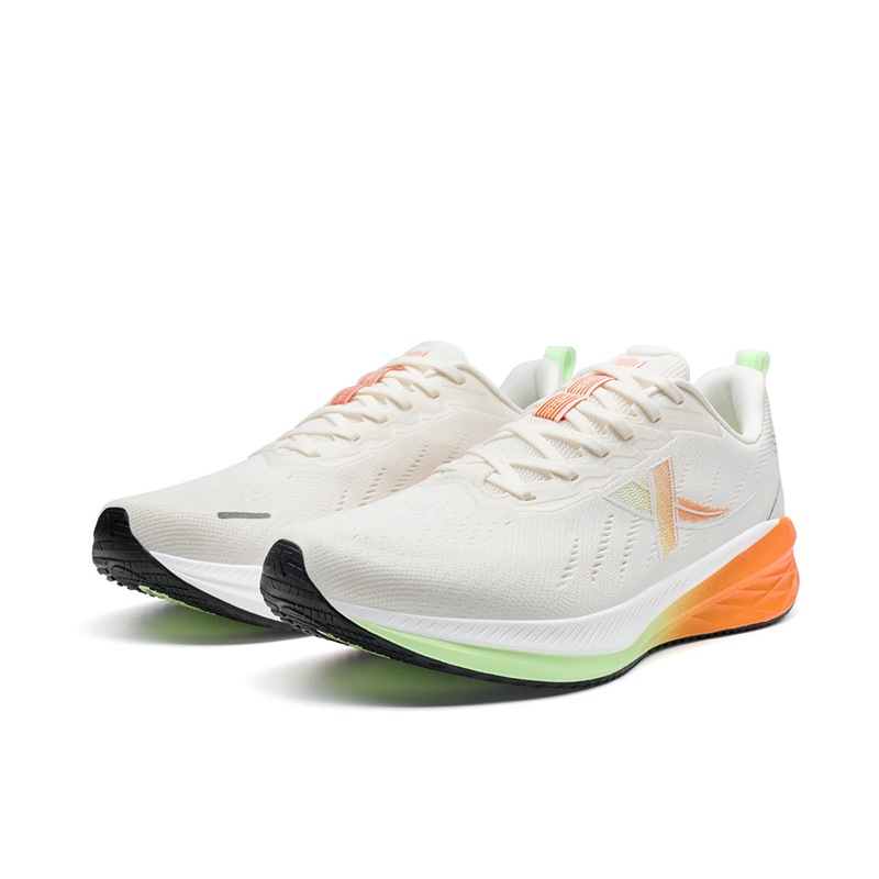 XTEP 5.0LITE Cushioning Rebound Low top Running Shoes Men’s White Orange