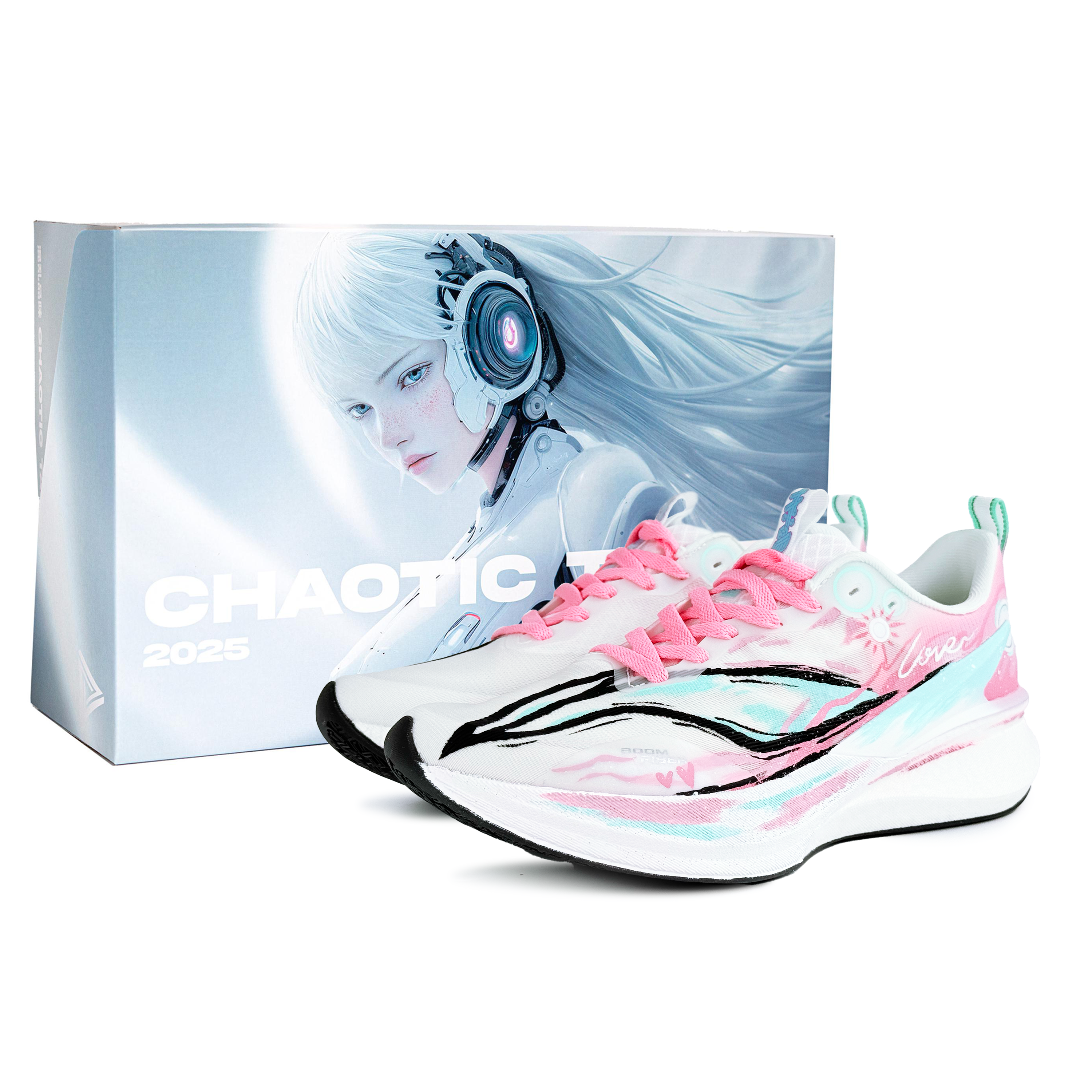 Li Ning Red Hare 8PRO Running Shoes Unisex Low Top Pink/Blue/Black