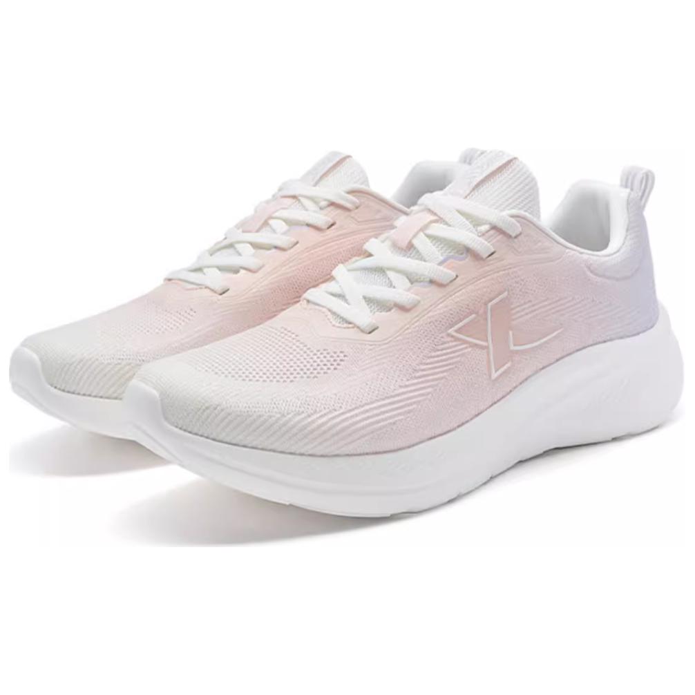 XTEP Breathable And Lightweight Low top Casual Running Shoes Women’s Pink Purple White