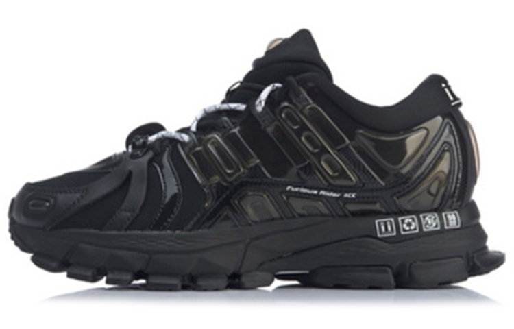 Li Ning Cushioning Slip Resistant Low top Running Shoes Women’s Pure Black