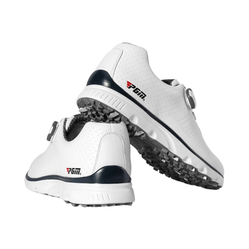 PGM Slip Resistant Abrasion Resistant Low top Golf Shoes Men’s White Blue