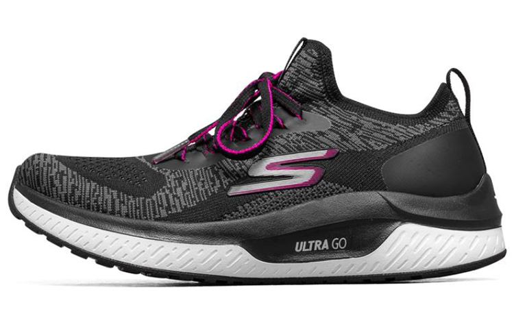 Skechers Go Run Steady Sports Shoes Black/White/Purple Women’s