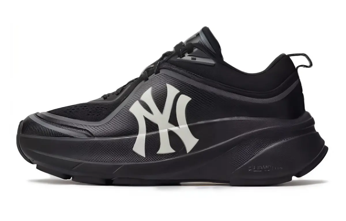 MLB Chunky Runner Ath Flow Textile, Nylon Low top Casual Running Shoes Unisex Black White
