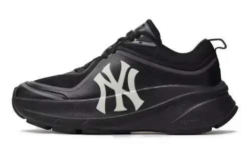 MLB Chunky Runner Ath Flow Textile, Nylon Low top Casual Running Shoes Unisex Black White
