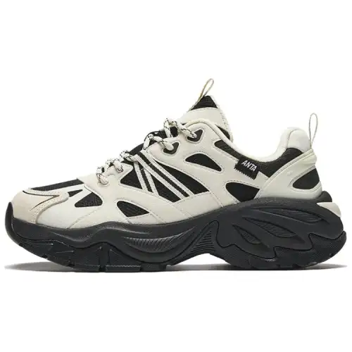 Anta Life Collection Slip Resistant, Abrasion Resistant, Breathable Low top Casual Shoes Women's White Black
