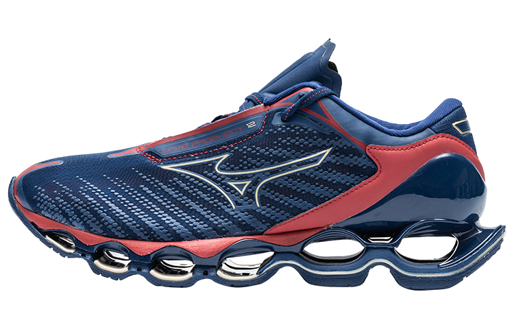 Мужские кроссовки Mizuno Prophecy 12 (оранжево-синие)