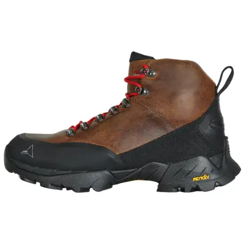 ROA Leather Short Outdoor Boots Men's Brown