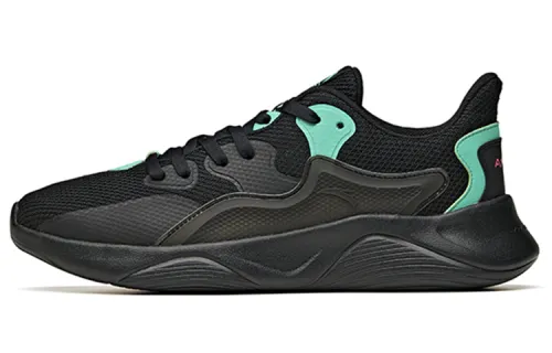 ANTA Running Shoes Men's Low Top Black/Parrot Green