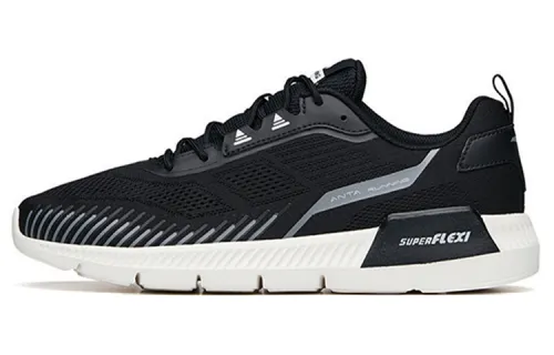 Anta Running Collection Mesh Cushioning Lightweight Low top Running Shoes Men's Black Gray Silver