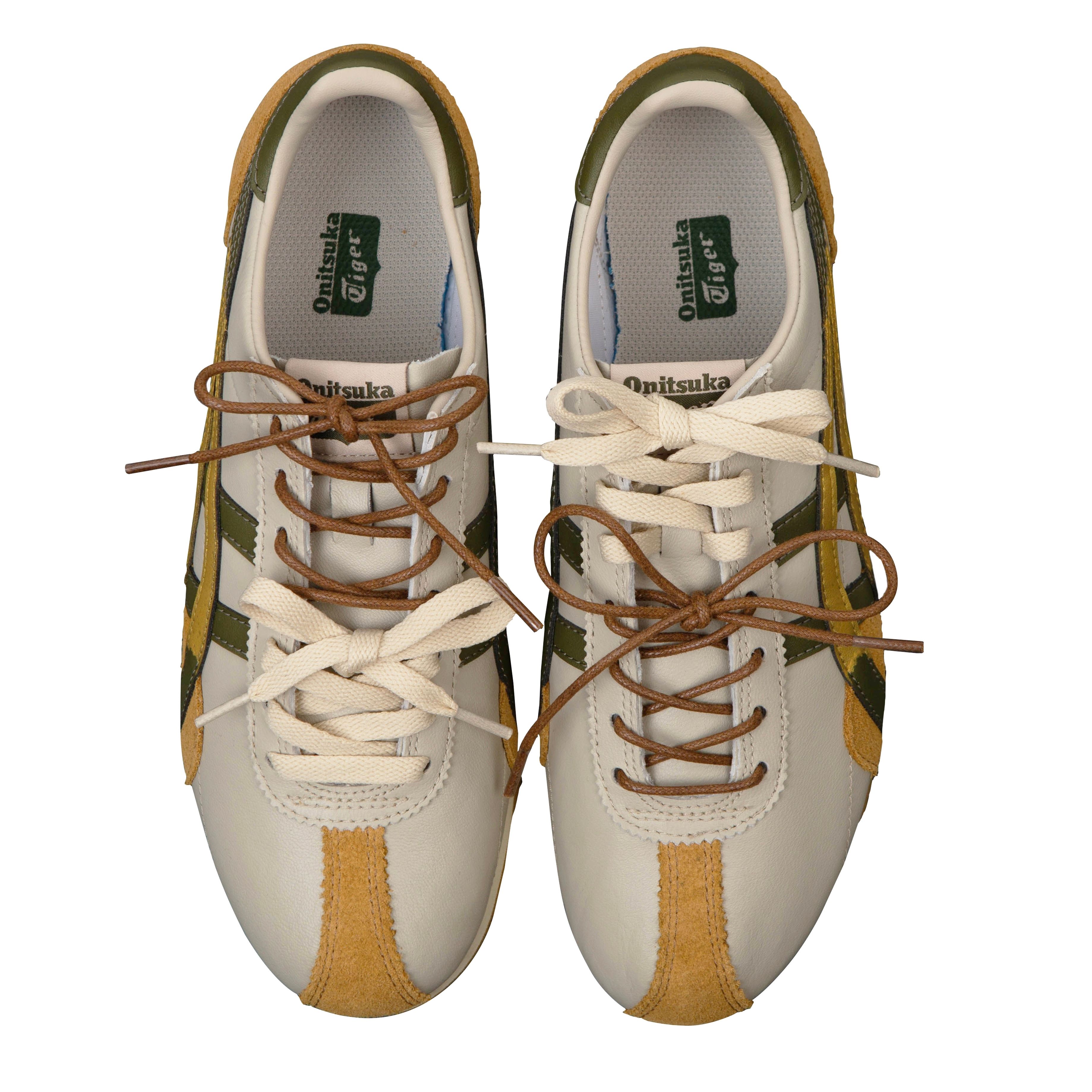 Onitsuka Tiger Runspark Non slip Lightweight Low top Running Shoes Unisex Beige Brown