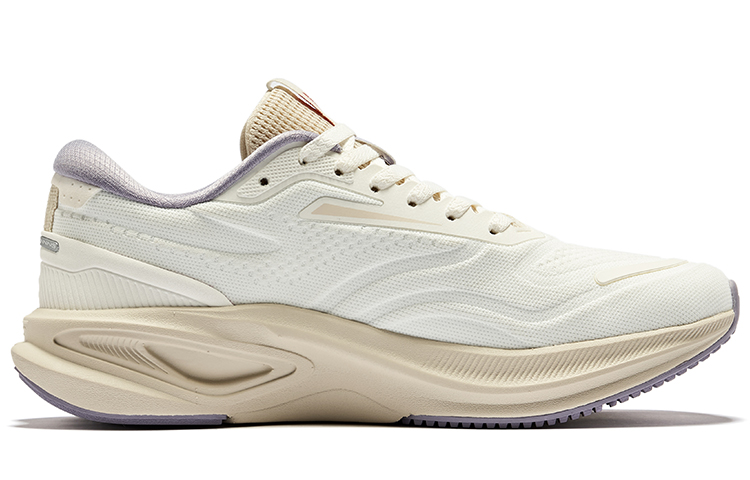 Erke Cushioning, Wear Resistant Low top Running Shoes Women’s Microcrystal White Warm Linen