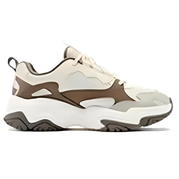 QIAODAN Slip Resistant Abrasion Resistant Slip Resistant Abrasion Resistant Low top Running Shoes Women’s Beige Brown