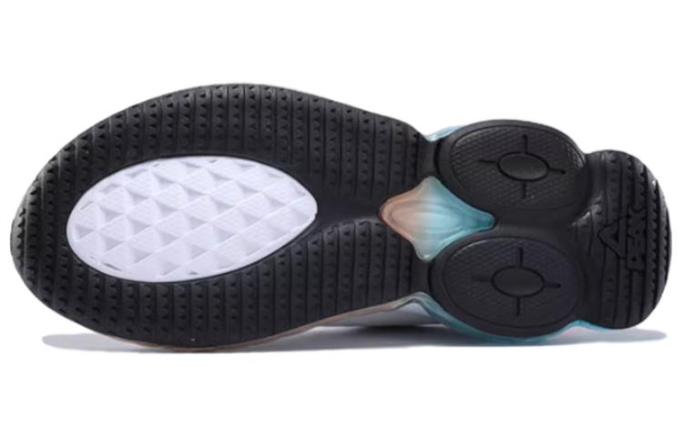 PEAK Full Length Air Cushion Cushioning Slip Resistant Abrasion Resistant Low top Running Shoes Men’s White Orange